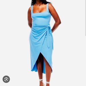 Aritzia Wilfred blue wrap dress - Saturn Midi dress